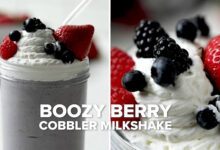Milkshake Boozy Berry Cobbler
