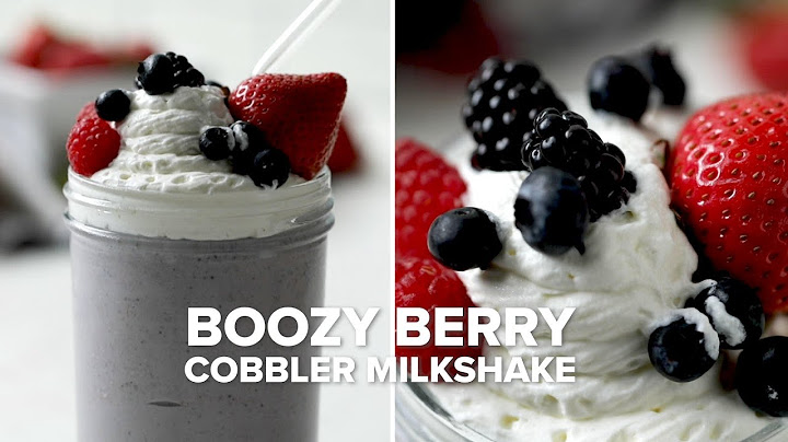 Milkshake Boozy Berry Cobbler