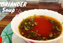 Συνταγή σούπας κόλιανδρου